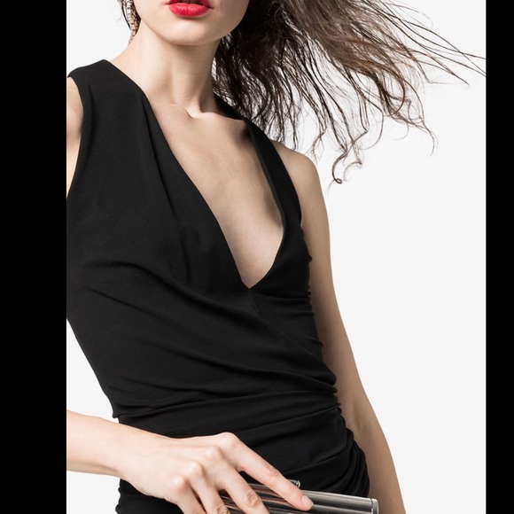 NWT NAVY BLUE ALEXANDRE VAUTHEIR NAVY SLIT DRESS - Picture 3 of 10